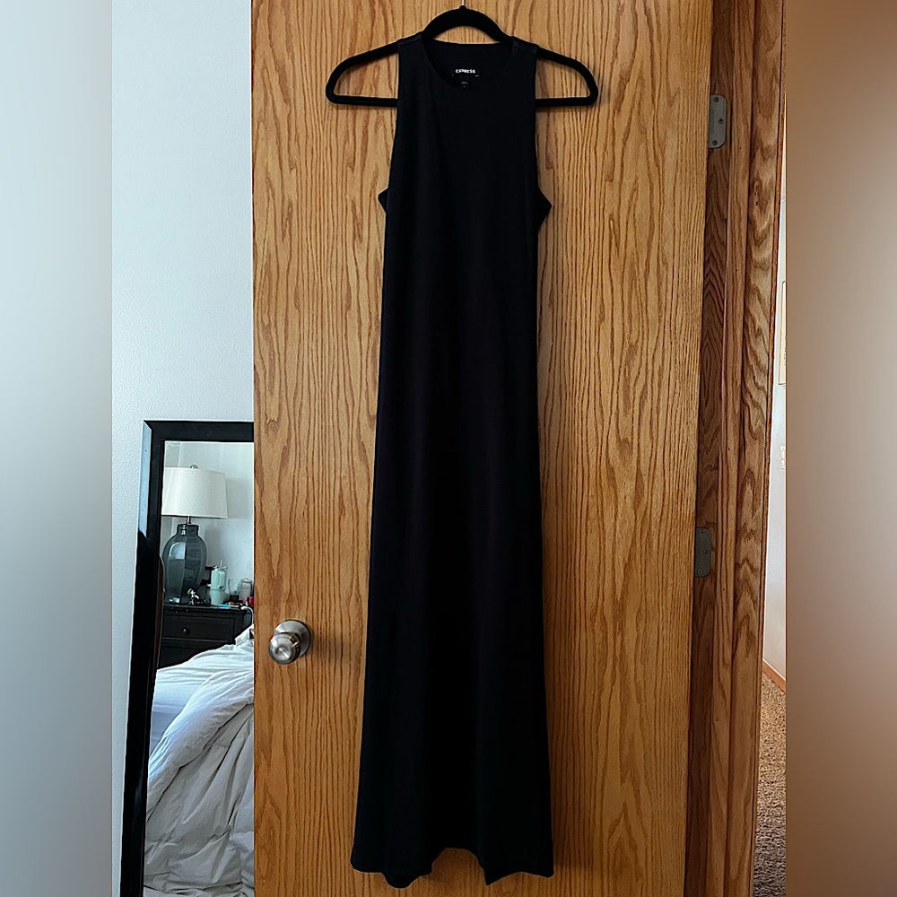 Size Small Black Express Bodycon Full Length Maxi Dress